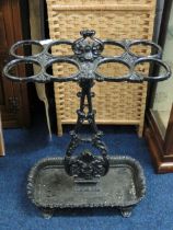 Lovely Victorian Cast Metal stick stand in excellent condition. H:28 x W:18 x D:9 Inches. See phot
