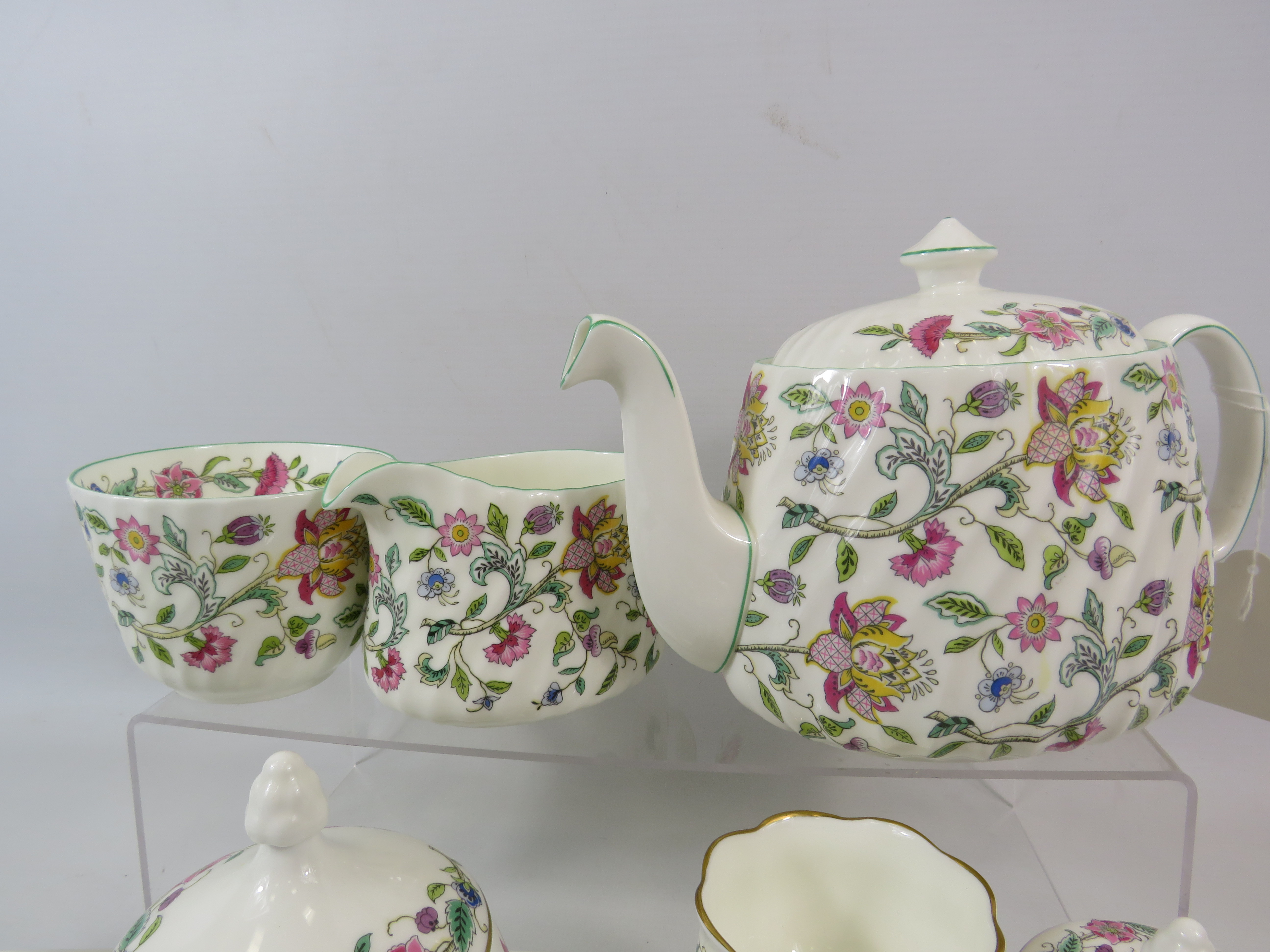 13 Pieces of Minton Haddon hall including teapot, bowls, lidded jars etc. - Image 2 of 4