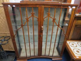 Vintage glass fronted display cabinet. See photos. S2