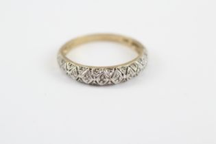 9ct Gold Vintage Diamond Set Band Ring (1.8g) 2030918