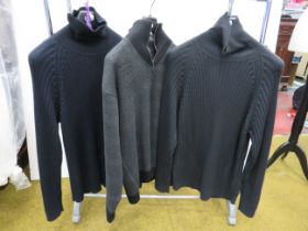 3 Mens Jumpers by Pierre Sangan ans Jaeger size large, light use.