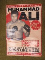 Muhammad Ali poster which measures 35.5" by 24".