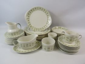 14 Pieces of Royal Doulton Westfield pattern dinnerware and 28 pieces of Royal Doulton Samarra.