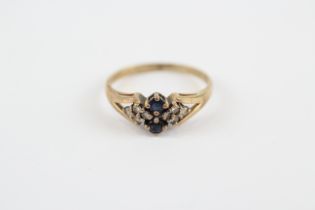 9ct Gold Vintage Sapphire And Diamond Set Dress Ring (1.4g) 2030920