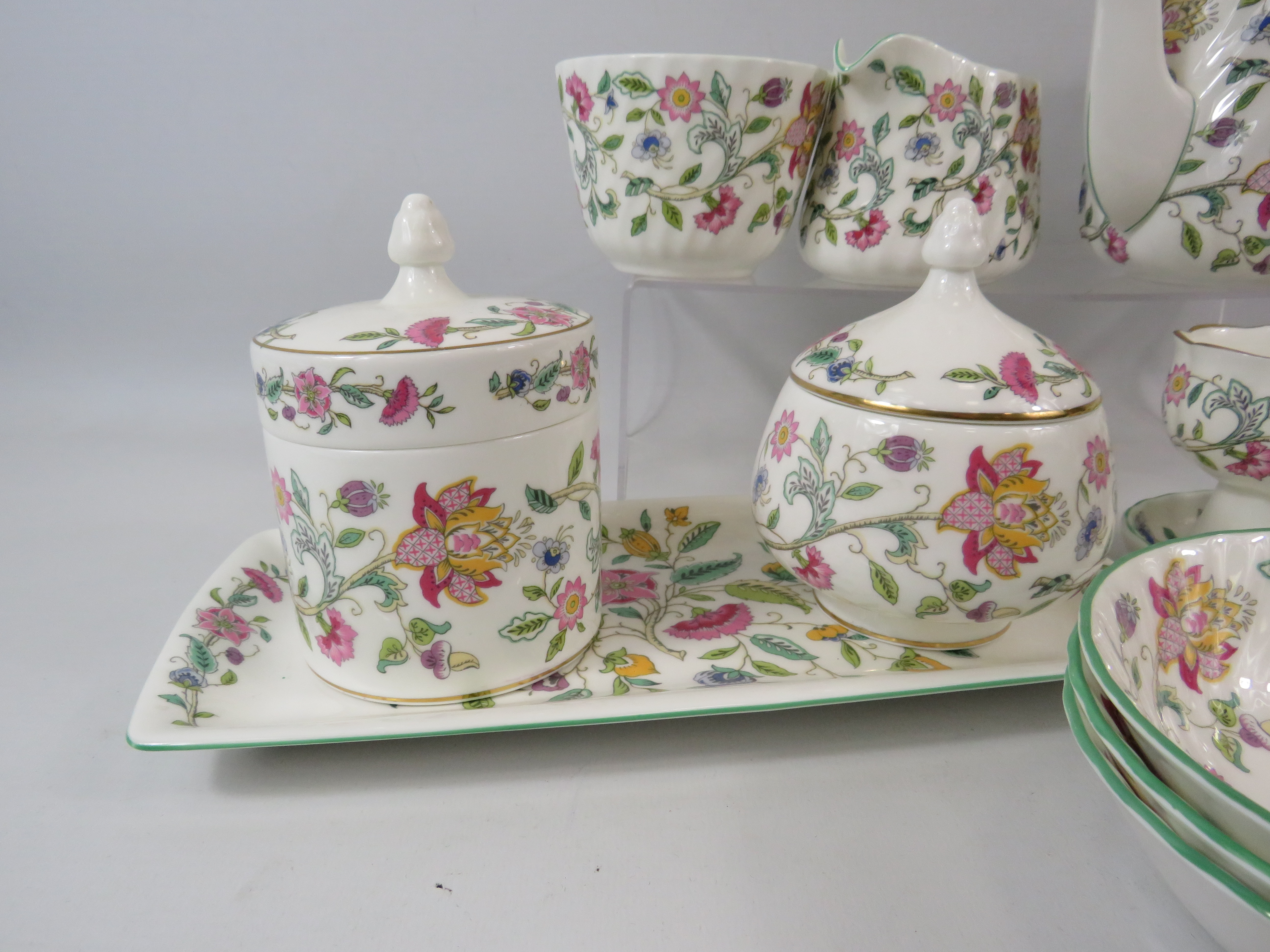 13 Pieces of Minton Haddon hall including teapot, bowls, lidded jars etc. - Image 4 of 4