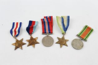 WW2 Medals inc. Atlantic, France, Germany Star x 5 696740