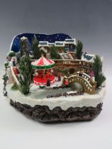 Lovely winter Village Christmas ornaments. See photos. S2