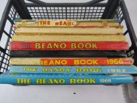 7 1960s Beano books and a 1976 Dandy.