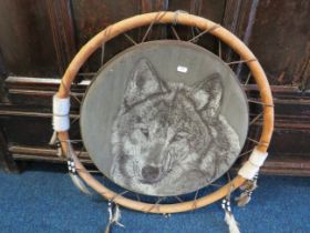 Large native American Dream catcher. See photos. 25 inches Diameter. S2