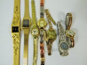 Seven Ladies watches both Quartz and mechanical. Most in running order. See photos.