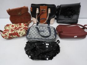 Selection of ladies handbags including one by Storm and one by Signer.