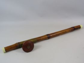 Antique chinese bamboo Opium pipe.