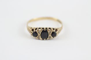 9ct Gold Sapphire And Diamond Set Dress Ring (1.7g) 2030886
