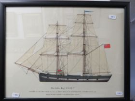 Framed print under glass of the Collier Brigg 'Unity' John Gardner 18 x 15 Inches. See photos. S2
