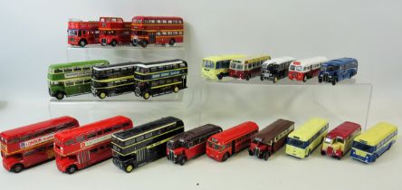 20 Die cast model Busses, Some by Corgi etc. No boxes. All in Ex Display condition (not playworn).