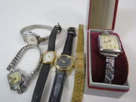 3 Mechanical and 3 Quartz ladies wristwatches.