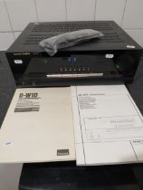 Harmon/kardon HK3370 model Stereo Reciever with operating instructions and remote. Lights come on w