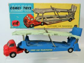 Vintage, Corgi Major Carrimore Car Transporter, model number 1101. In dusty condition but free from