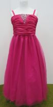 Fuchia prom dress size 14.