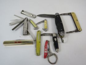 10 Various vintage pen knives.
