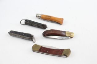 5 x Vintage Assorted Large Pocket KNIVES 560562