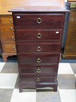 Stag Six Drawer chest in very good condition.. H:39 x W:21 x D:16 Inches. See photos. S2