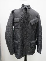 Mens grey quilted Barbour jacket size large, very light use.