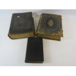 2 Large Antique family bibles plus onther other smaller bible.
