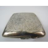 Sterling silver cigarette case Mayes Mills & co Birmingham 1933, 87 grams