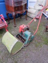 Suffolk Super Colt petrol lawnmower with grassbox. Working condition unknown. See photos. RR