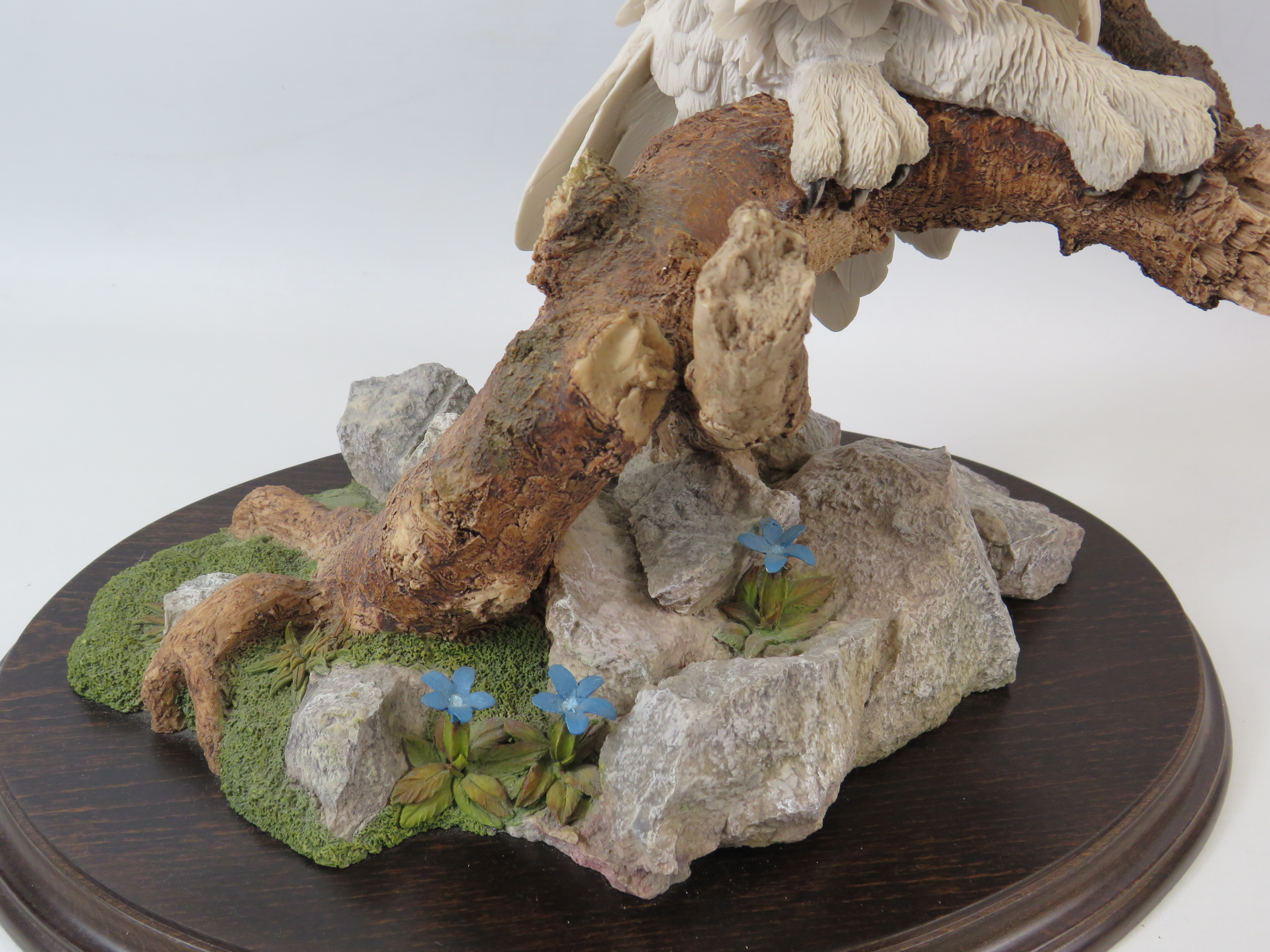 Large Country Artist limited edition sculpture of an Owl "White Splender" No 209 of 350 with cert no - Image 5 of 5