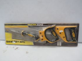 Workzone 3 piece saw set.