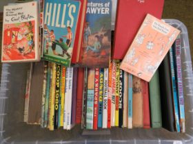 Large box of various vintage childrens books and annuals.