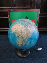 Illuminated Globe plus scrabble game with electronic timer. See photos. S2