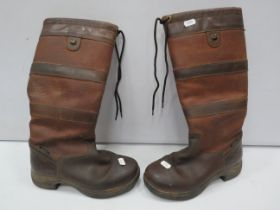 Pair of used Dublin horse riding boots, size 5.
