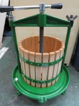 Virgo , 12 Litre Crossbeam apple press. Amazing and as new condition. Very heavy cast iron and wood