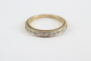 9ct Gold Vintage Diamond Set Half Hoop Eternity Ring (2.7g) 2030885