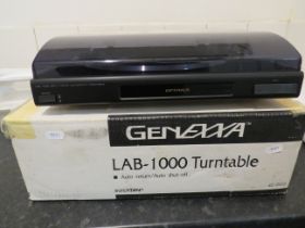 Genexex LAB 1000 Turntable with original box and packaging. Working condition unknown. See photos.