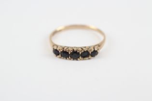 9ct Gold Vintage Sapphire Set Five Stone Eternity Ring (1.6g) 2030923