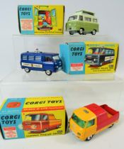 Three vintage Corgi Die cast models. Models 465, 464, 420. All in excellent condition with origina