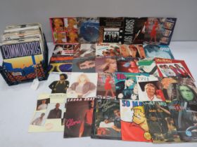 Approx 120 1980's Vinyl Singles. See photos.