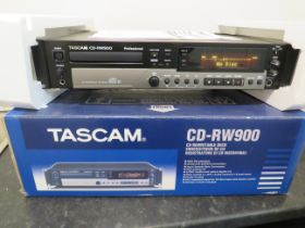 Tascam CD/RW900 CD Re writable Deck. Boxed condition. Lights come on when plugged in but working co