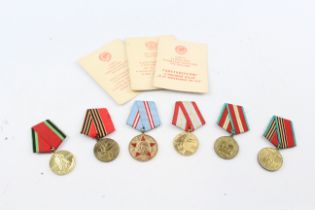 Russian Military Medals with certificates x 6 696737