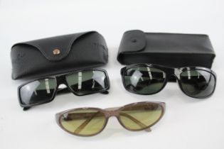 3 x Ray-Ban Sunglasses Inc Unisex, Cased, Sports Style Etc 668348