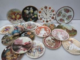 Large selection of various collectors plates.