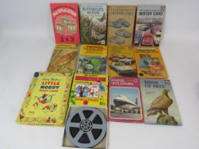8mm Film, 'The Mighty Hercules' Selection of Ten Vintage Ladybird books plus a little Noddys  party 