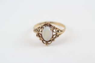 9ct Gold Vintage Opal Set Dress Ring (1.2g) 2030916