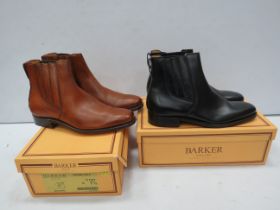 2 Pairs of Barker mens boots size 7.5, both new and unused