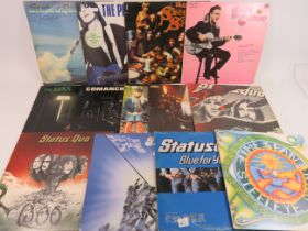 30+ Vinyl Rock n Pop LP's by Quo, Span, Pretenders,  Abba etc. see photos. 