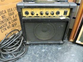 Small CR-10T Guitar Amp with jack plugs etc. see photos. 